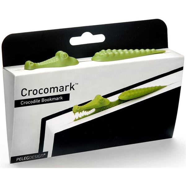 PE452   Bokmerke, CROCOMARK, grønn Peleg Design